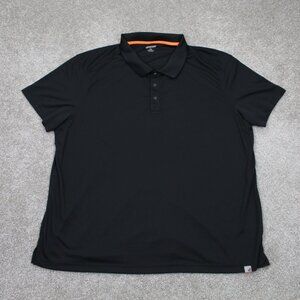 Duluth Trading 40 Grit Polo Shirt Adult 2XL XXL Black Standard Fit S/S Pullover